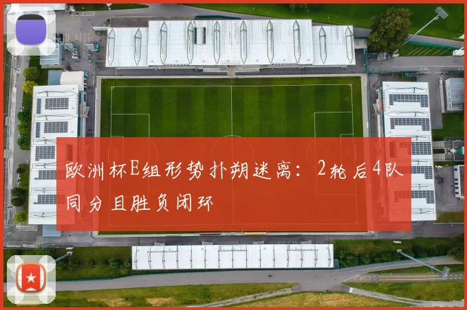 欧洲杯E组形势扑朔迷离：2轮后4队同分且胜负闭环